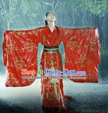 Chinese Ancient Warring States Period Princess Jinshu Hanfu Dress Wedding Replica Costume for Women