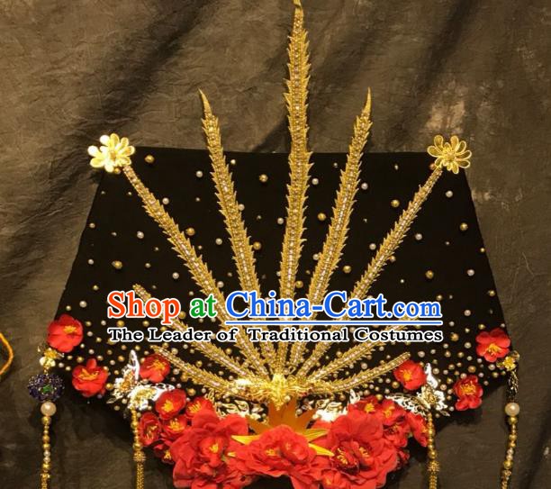 Top Grade China Ancient Deluxe Palace Hair Accessories Headdress Halloween Stage Performance Headwear for Women