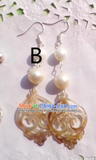 Traditional Chinese Ancient Jewellery Accessories Earrings Jade Eardrop for Women