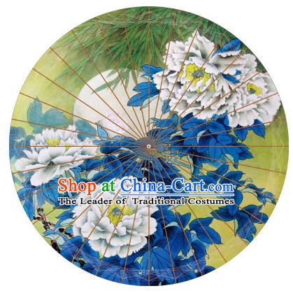 Chinese Traditional Artware Paper Umbrella Classical Dance Yellow Oil-paper Umbrella Handmade Umbrella