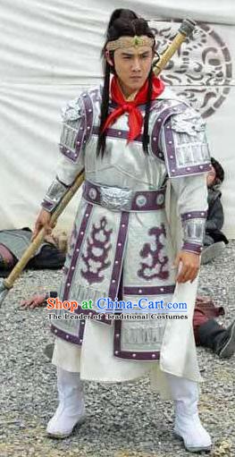 Chinese Ancient Tang Dynasty General Marshal Luo Tong Replica Costume for Men