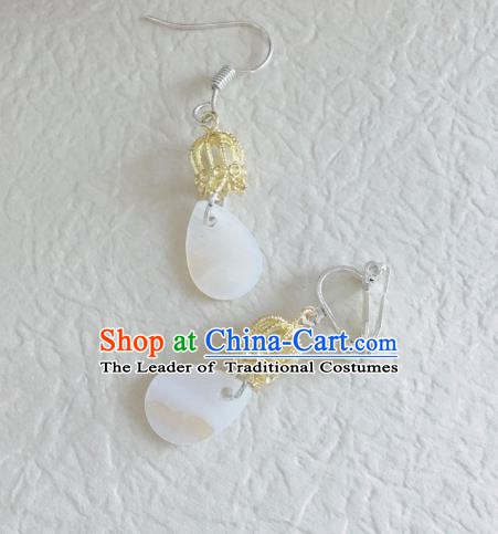 Traditional Chinese Ancient Jewelry Accessories Shell Earrings for Women