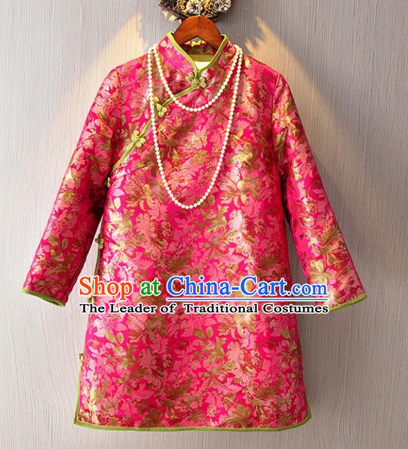 Chinese Traditional National Costume Tangsuit Cheongsam Dress for Women