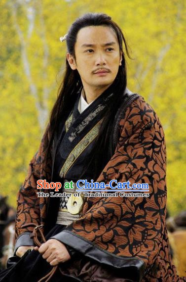 Traditional Chinese Ancient Qin State Politician Yong Rui Replica Costume for Men