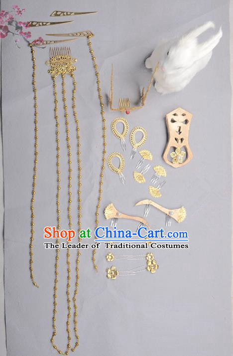 Traditional Handmade Chinese Ancient Classical Hair Accessories Hair Fascinators Hairpins for Women
