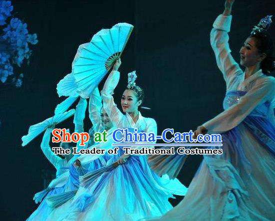 Traditional Chinese Korean Nationality Folk Dance Embroidered Costume, China Ethnic Minority Dance Clothing for Women