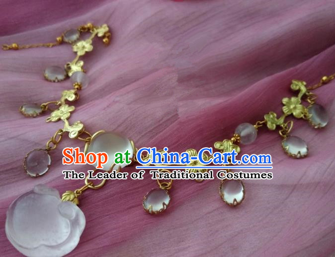 Chinese Traditional Ancient Accessories Classical Necklace Hanfu Necklet for Women