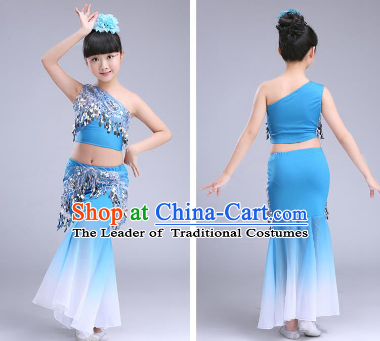 Children Stage Performance Costume Catwalks Folk Dance Clothing Classical Dance Dress