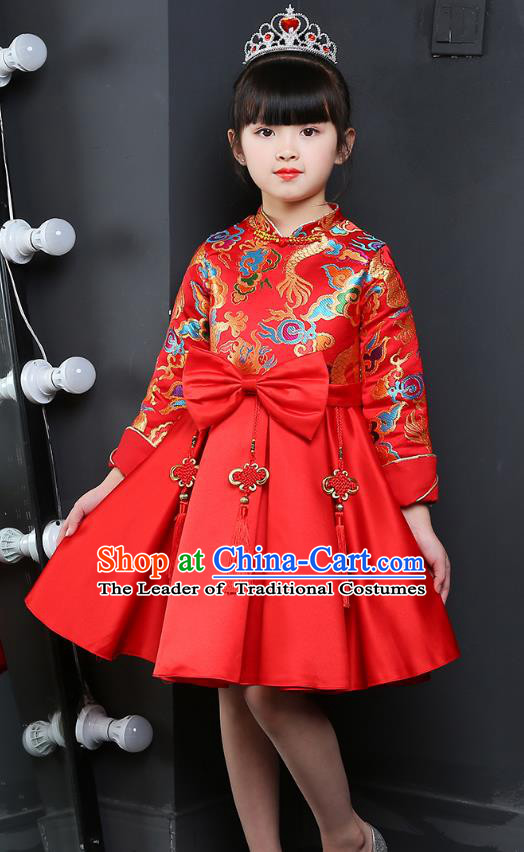 Children Stage Performance Costume Catwalks Folk Dance Clothing Classical Dance Dress