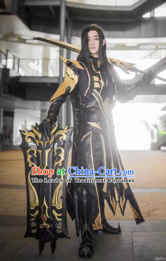 Traditional China Ancient Cosplay General Swordsman Costumes Chinese Knight-errant Clothing for Men