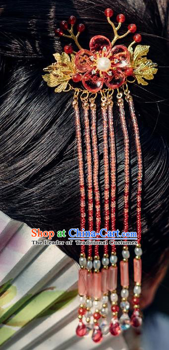 China Ancient Hair Accessories Hanfu Tassel Hair Claw Chinese Classical Hairpins for Women