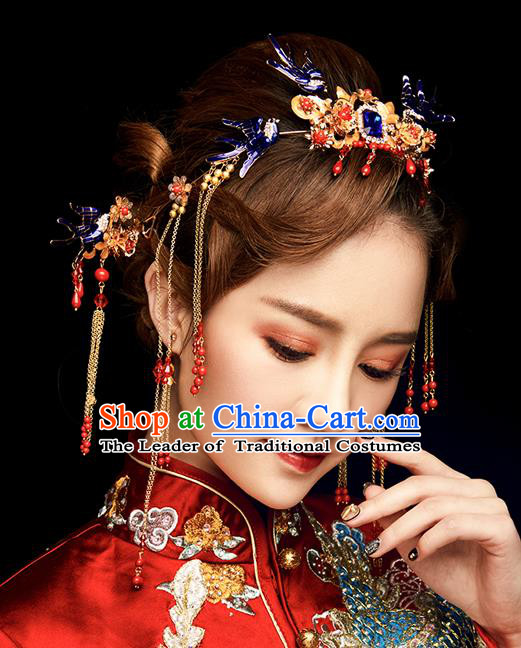 Chinese Ancient Style Hair Jewelry Accessories Cosplay Hairpins Headwear Hair Crown Headdress for Women