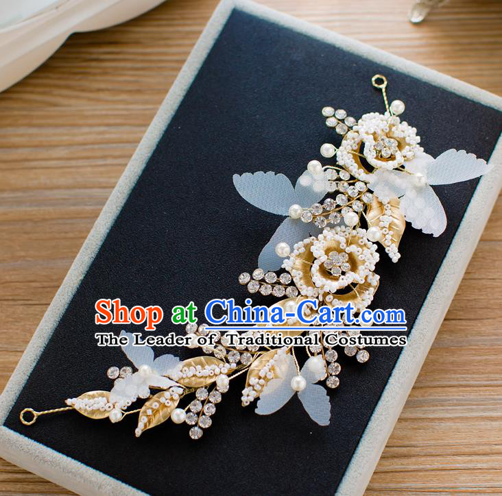 Top Classical Bride Hair Accessories Wedding Beads Hair Stick Headwear for Women