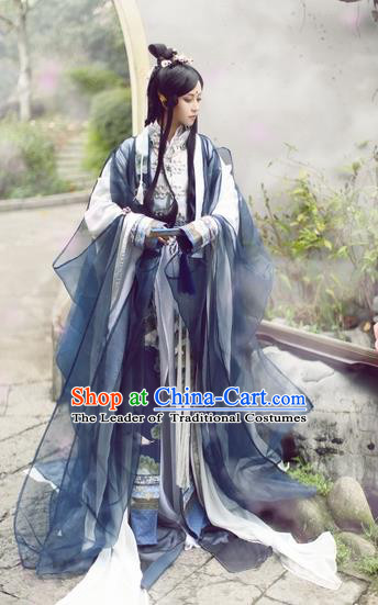 Chinese Ancient Costume Cosplay Swordsman Clothing Jin Dynasty Nobility Childe Costumes for Men