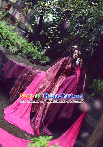 Chinese Ancient Palace Lady Hanfu Han Dynasty Imperial Concubine Queen Embroidered Historical Costumes for Women