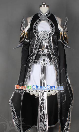 Chinese Traditional Ancient Female Knight Blade Clothing Cosplay Swordswoman Costume for Women