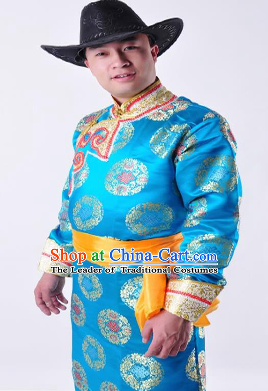 Traditional Chinese Mongol Nationality Dancing Costume Mongols Female Folk Dance Headwear Mongolian Minority Embroidery Costume