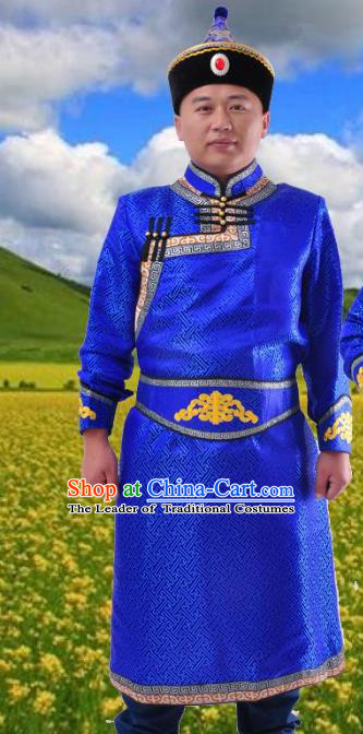 Traditional Chinese Mongol Nationality Dancing Costume Mongols Female Folk Dance Headwear Mongolian Minority Embroidery Costume