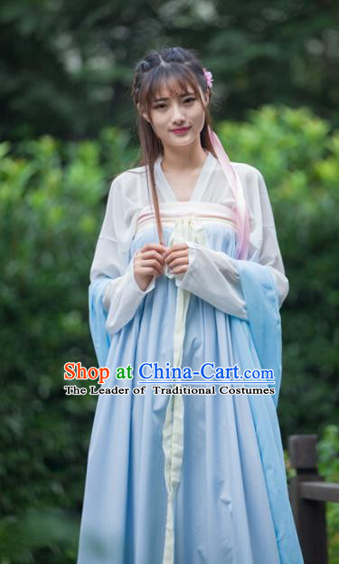 Chinese Ancient Young Lady Hanfu Dress Tang Dynasty Princess Costumes for Women