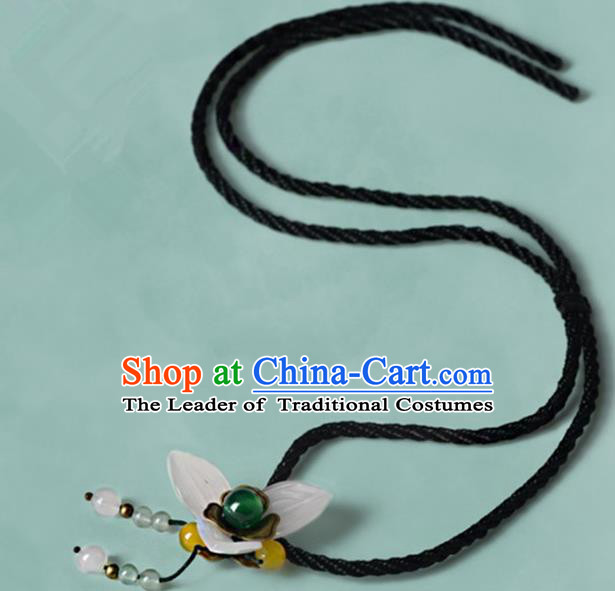 Chinese Traditional Jewelry Accessories Ancient Palace Hanfu Flower Necklace for Women