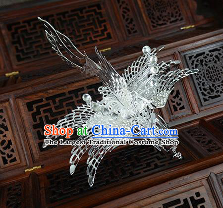 Chinese Ancient Handmade Phoenix Hair Comb Hairpins Bride Hair Accessories Headwear for Women