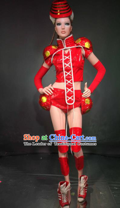 Top Grade Halloween Catwalks Customized Costume Model Show Football Girls Clothing for Women