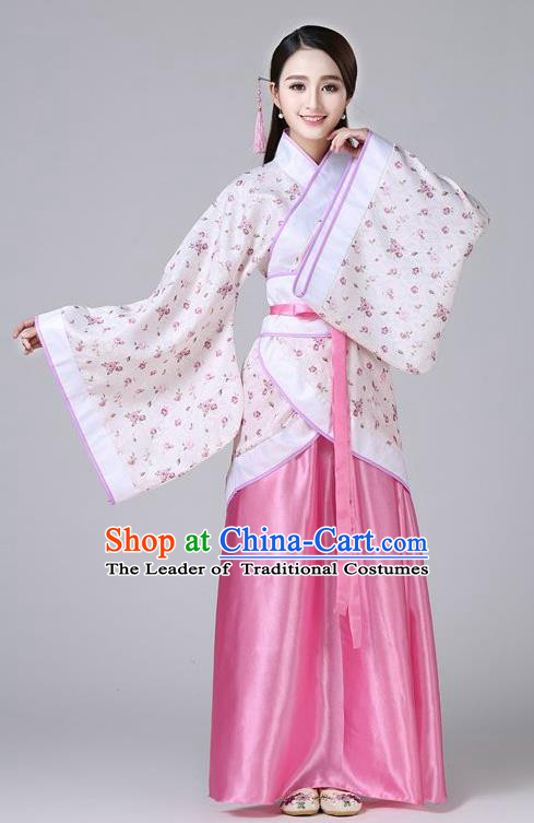 Chinese Ancient Drama Han Dynasty Princess Embroidered Hanfu Dress for Women