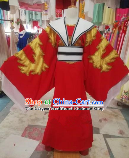 Chinese Traditional Beijing Opera Scholar Embroidered Red Robe Peking Opera Niche Costume for Adults