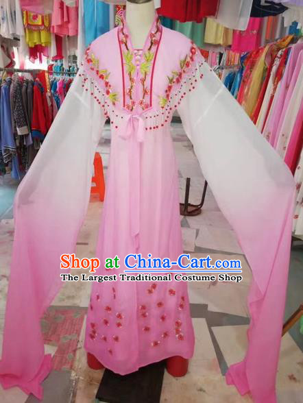 Traditional Chinese Peking Opera Princess Costume Beijing Opera Fairy Pink Dress for Adults