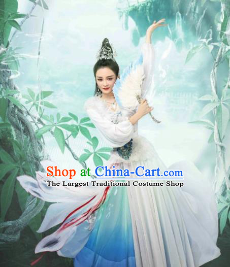Chinese Ancient Peri Clothing Drama The Honey Sank Like Frost Ashes of Love Princess Costume for Women