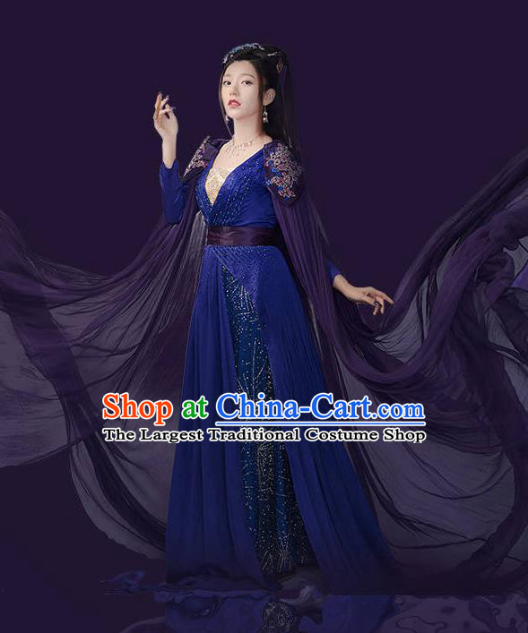Chinese Ancient Apsara Hanfu Clothing Imperial Consort Costumes for Women