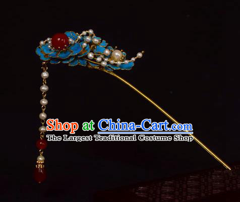 Chinese Ancient Qing Dynasty Hair Accessories Handmade Palace Tian-Tsui Hairpins for Women