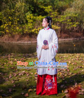 Chinese Ancient Nobility Lady Hanfu Dress Traditional Ming Dynasty Costume for Rich Women