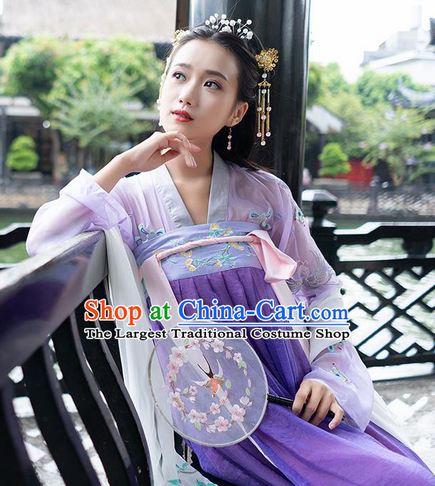 Chinese Ancient Palace Lady Hanfu Han Dynasty Imperial Concubine Queen Embroidered Historical Costumes