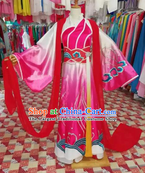 Chinese Traditional Beijing Opera Diva Embroidered Dress Peking Opera Princess Costume for Adults