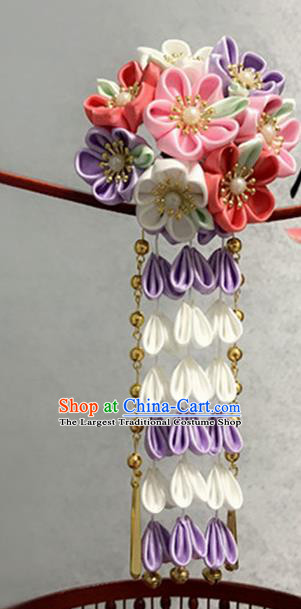 Asian Japanese Traditional Kimono Hairpins Japan Handmade Classical Hair Accessories for Women