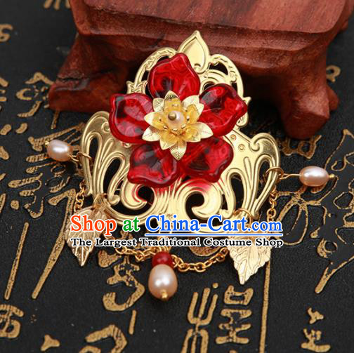 Chinese Ancient Traditional Hanfu Golden Hairpins Handmade Classical Hair Accessories for Women