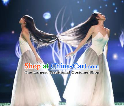 Chinese Traditional Classical Dance Costumes Stage Performance Peacock Dance Dress for Women
