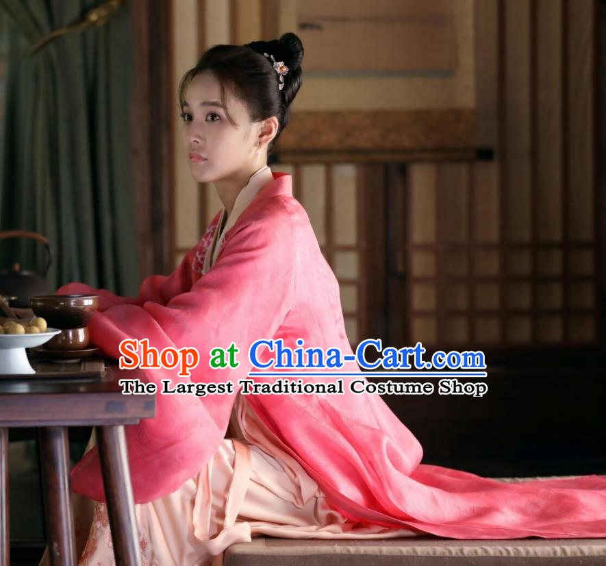 Drama The Story of MingLan Chinese Ancient Song Dynasty Aristocratic Lady Embroidered Historical Costumes for Women