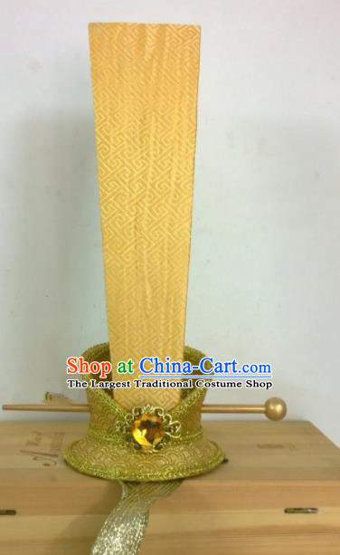 Chinese Ancient Royal Prince Hair Accessories Spring and Autumn Period Emperor Golden Hairpins Headwear for Men