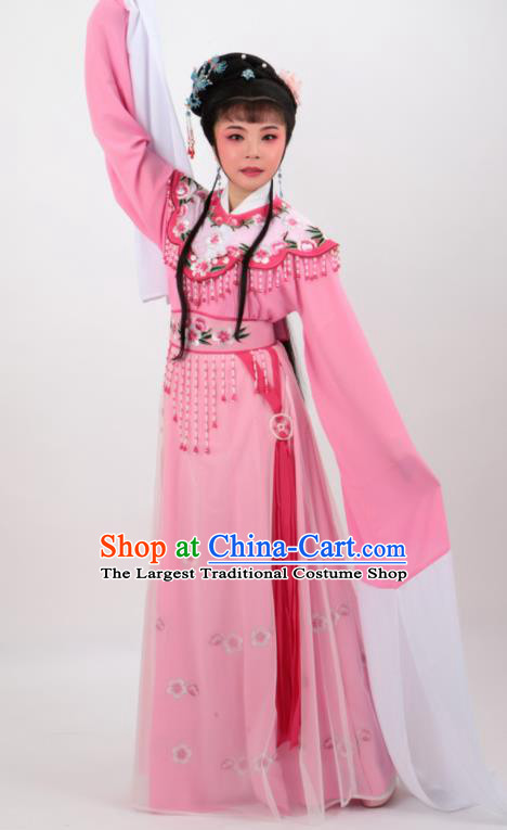 Chinese Traditional Professional Beijing Opera Diva Costumes Ancient Imperial Consort Pink Dress for Women