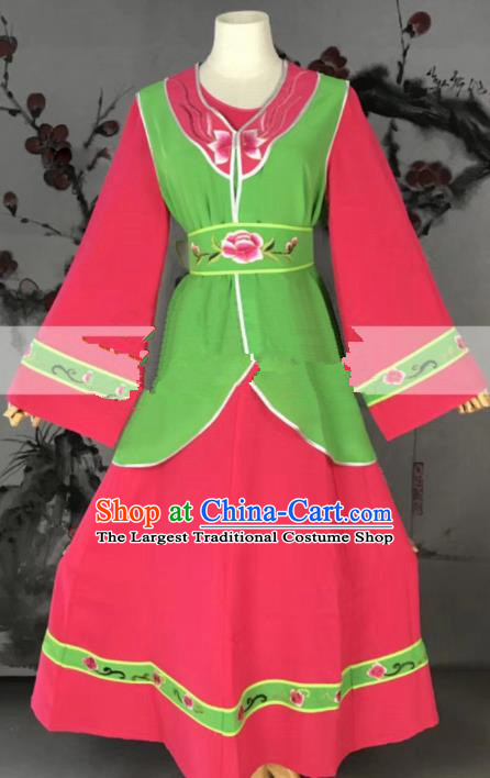 Professional Chinese Traditional Beijing Opera Maidservants Dress Ancient Young Lady Costume for Women