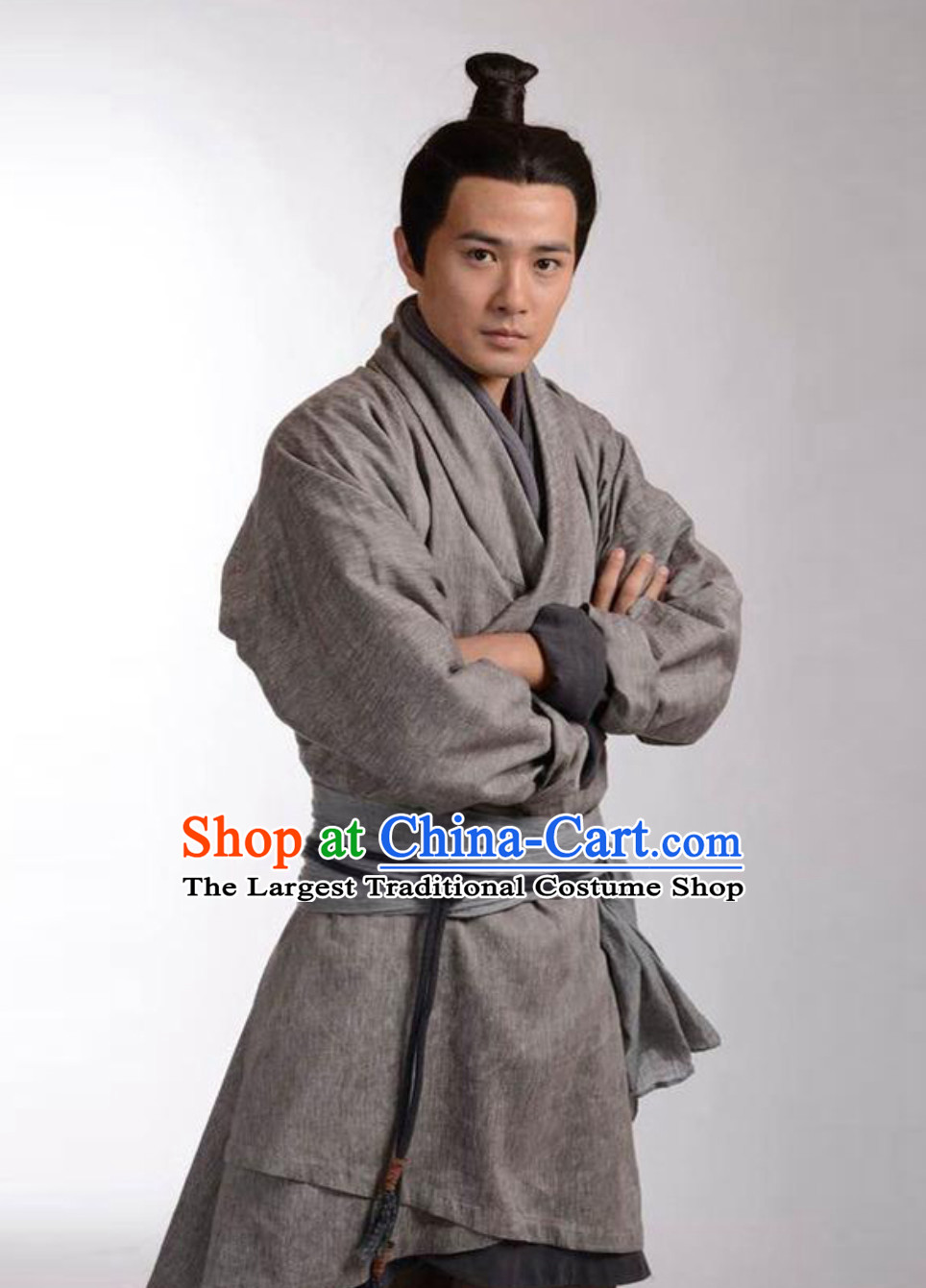 Ancient Chinese China Male Civilian Costume Common People Hanfu Costumes for Men