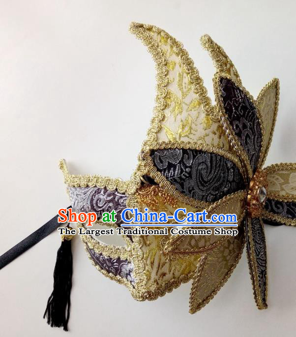 Handmade Halloween Venice Carnival Mask Fancy Ball Cosplay Stage Show Face Masks Accessories for Women