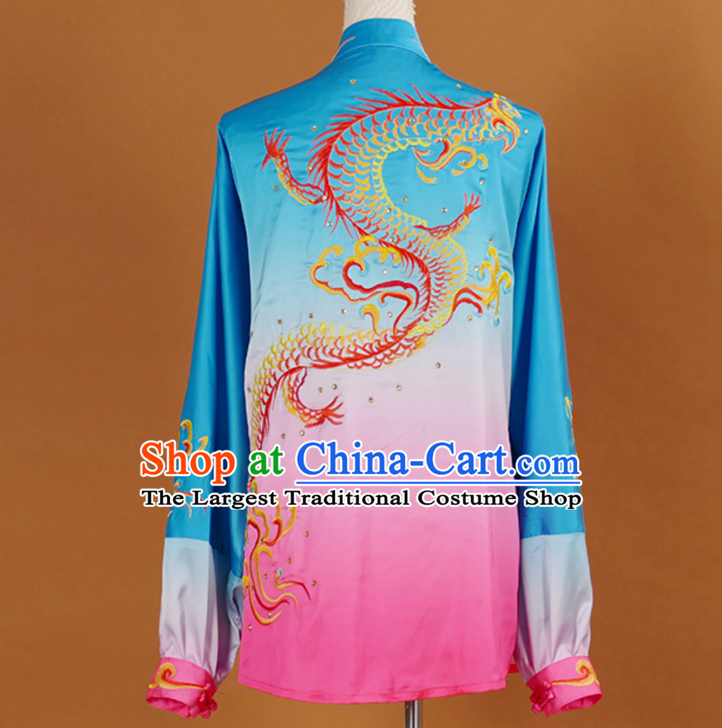 Traditional Kung Fu Tai Ji Clothing Suits Stage Performance Competition Full Set