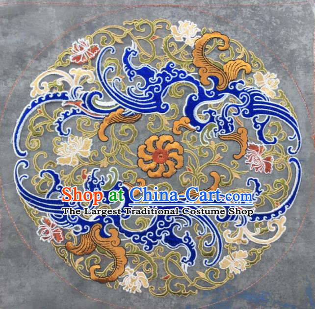 Chinese Traditional Embroidery Cloth Accessories National Embroidered Cloud Dress Patch