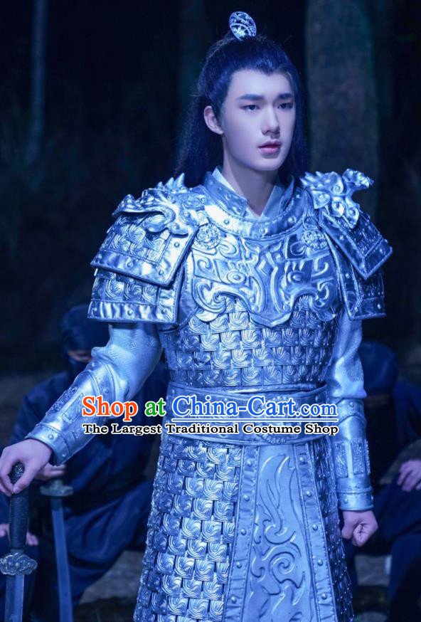 Drama Jia Feng Xu Huang Chinese Ancient General Xie Qingyun Costumes Traditional Tang Dynasty Body Armor for Men