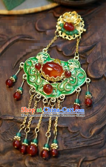 Traditional Chinese Handmade Court Cloisonne Brooch Ancient Bride Jewelry Accessories for Women