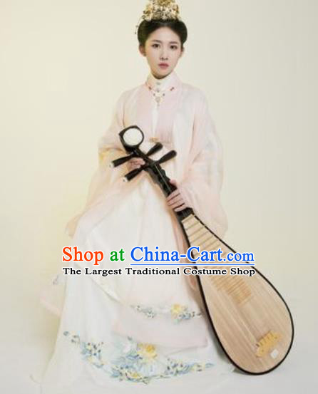 Asian Chinese Ming Dynasty Imperial Concubine Hanfu Dress Traditional Ancient Palace Countess Costumes for Women