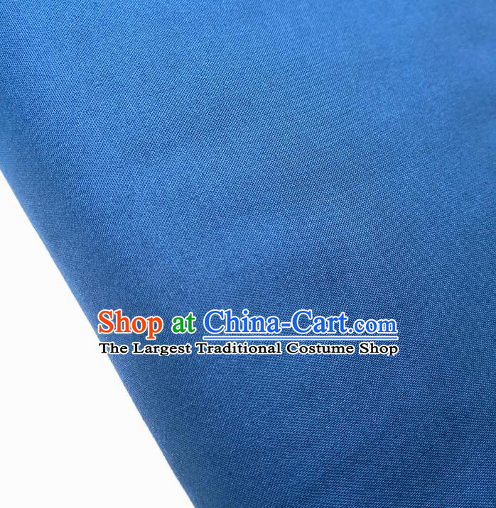 Traditional Chinese Blue Fabric Ancient Hanfu Cheongsam Cotton Cloth